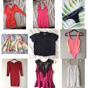 Girls clothing bundle 9 items set